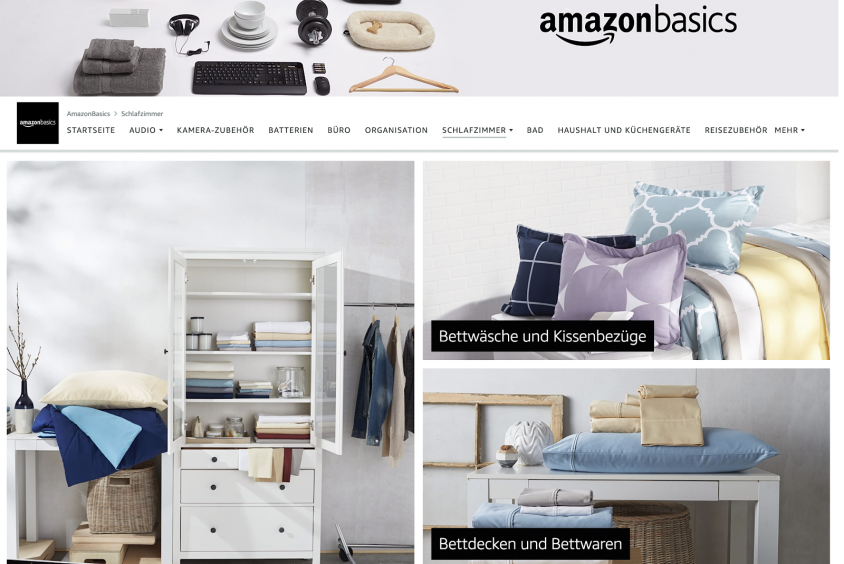 Brand Store Amazon Basics Beispiel 2